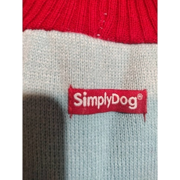 Simply Dog knit Holiday Christmas sweater for dog or large cat size Large - Picture 3 of 6